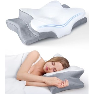 Ultra Pain Relief Cooling Pillow for Neck Support, Adjustable Cervical Pillow