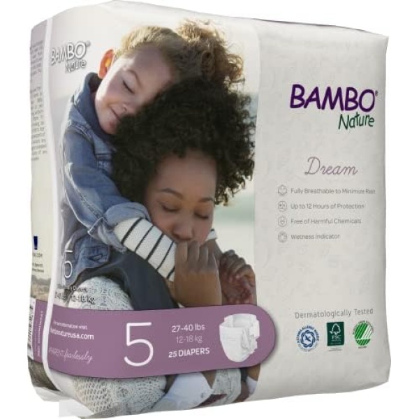 Bambo Nature Premium Baby Diapers (SIZES 0 TO 6 AVAILABLE), Size 5, 25 Count - Image 2