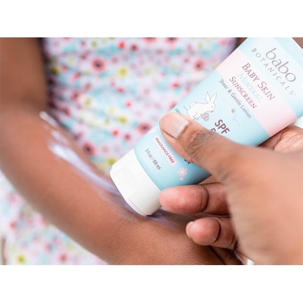Babo Botanicals Baby Skin Mineral Sunscreen Lotion SPF 50 Broad Spectrum - Image 7
