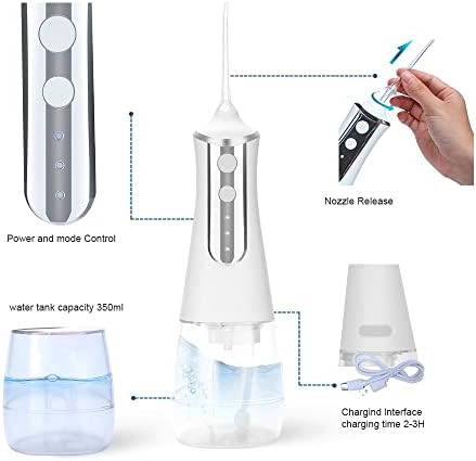 Intelligent Water Flosser, Portable Oral Irrigator Teeth Cleaner with 3 Modes, 3 - Image 3