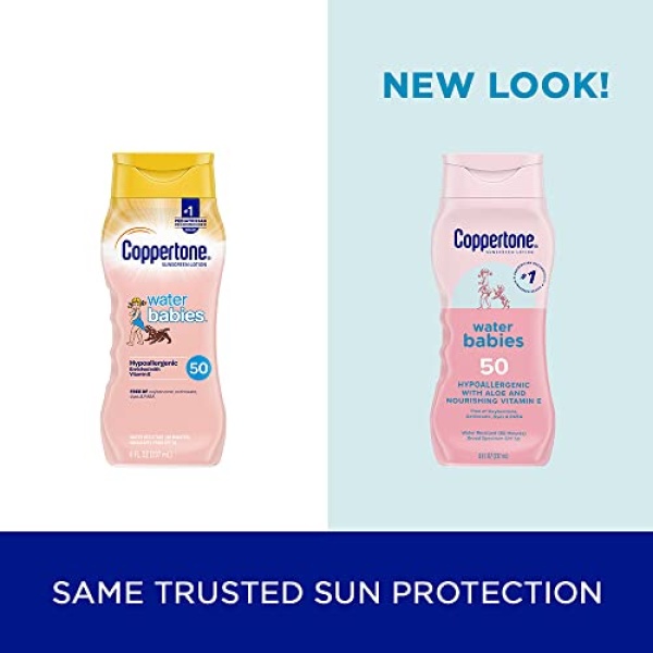 Coppertone Water Babies Sunscreen Lotion SPF 50, Pediatrician Recommended - Image 2