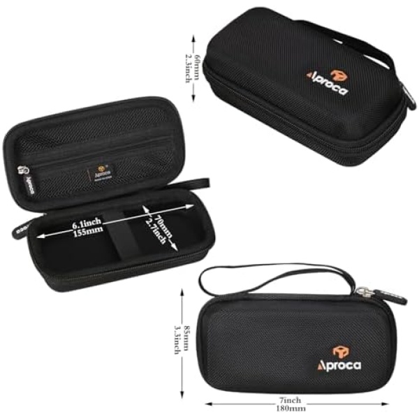 Aproca Black Hard Travel Storage Case, for SYNHOPE Water Flosser [Mini Cordless - Image 6