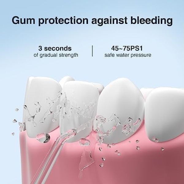 Water Flosser Teeth Cleaner-TOUCHBeauty Full Oral Care Kit, Rechargeable Water - Image 4