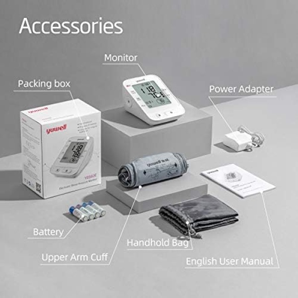 yuwell Blood Pressure Monitor, Large Upper Arm Blood Pressure Cuff - Image 6