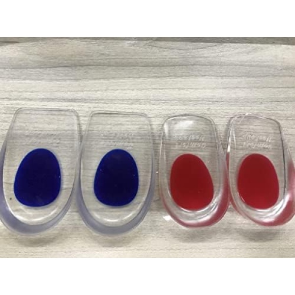 2 Pairs Gel Heel Cups, Silicone Heel Cup Pads for Plantar Fasciitis, Heel Spur & - Image 10
