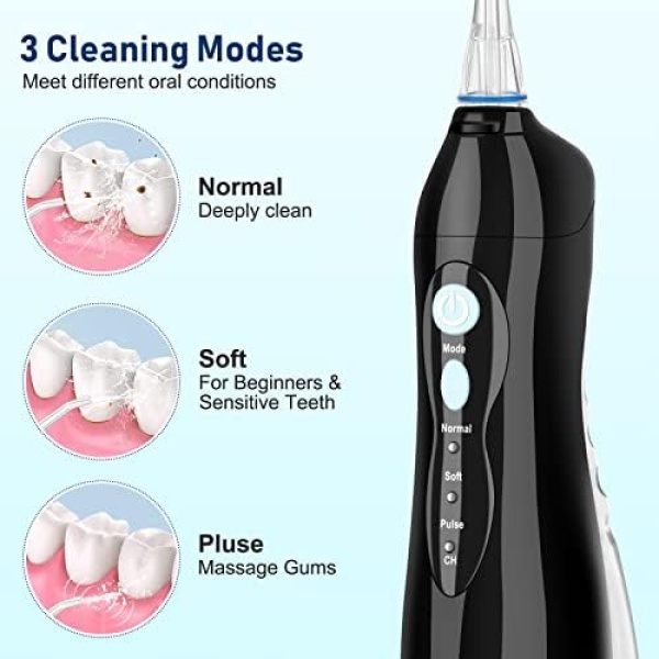 Water Flosser, NBGRLVS Portable Water Flosser for Teeth, Cordless Dental Oral - Image 2