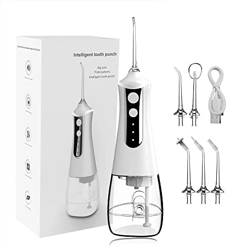 Intelligent Water Flosser, Portable Oral Irrigator Teeth Cleaner with 3 Modes, 3