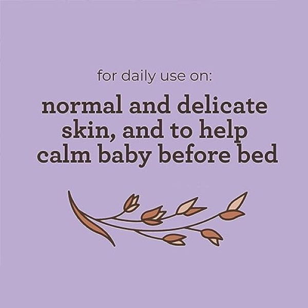 Aveeno Baby Calming Comfort Bath & Lotion Set, Nighttime Baby Skin Care Products - Image 4