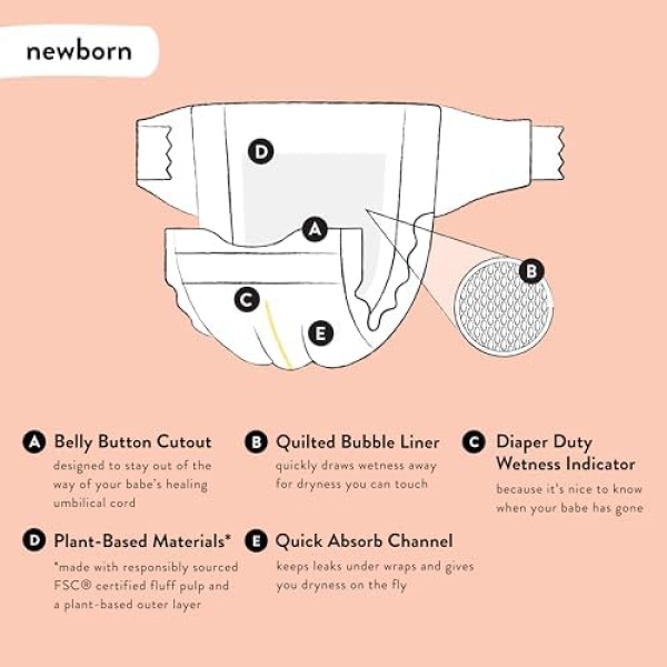 The Honest Company Clean Conscious Diapers | Plant-Based, Sustainable | Rose - Image 4