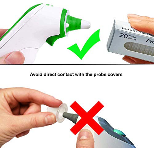 Happy-house 200 Counts Ear Thermometer Probe Covers Refill Caps Lens Filters for - Image 4