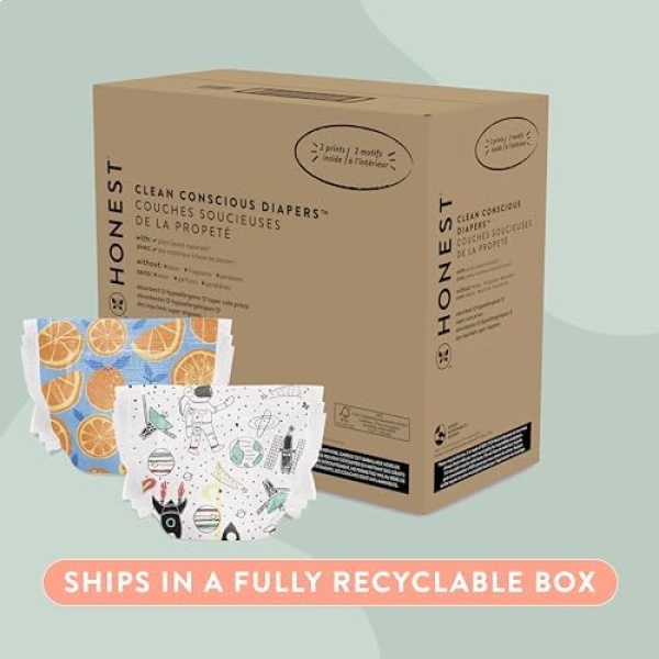 The Honest Company Clean Conscious Diapers | Plant-Based, Sustainable | Space - Image 2