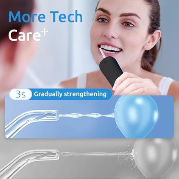 SYNHOPE Water Flosser [Dental Cordless Portable] 6 Modes & IPX7 Waterproof - Image 5