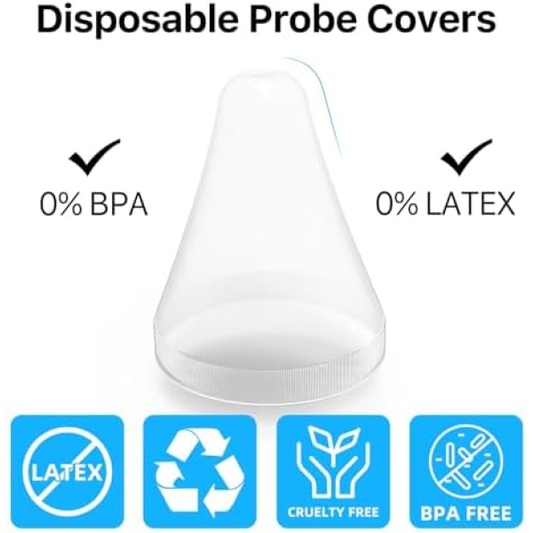 96 Counts Probe Covers, Disposable Covers 96 Pcs for Ear Thermometer DET-1015 - Image 5