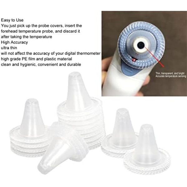 20pcs Ear Thermometer Probe Covers Disposable Refill Caps Lens Filters for Easy - Image 7
