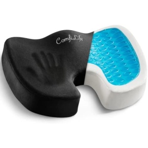 ComfiLife Gel Enhanced Seat Cushion – Office Chair Cushion – Non-Slip Gel