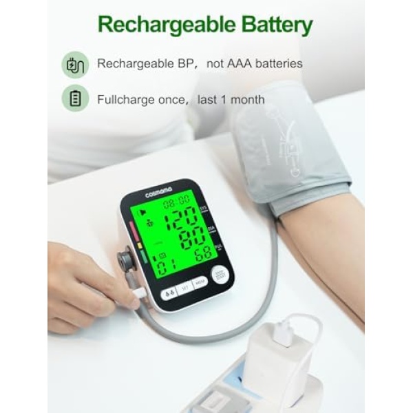 Blood Pressure Monitor, Automatic Arm Blood Pressure Monitors for Home Use, - Image 5