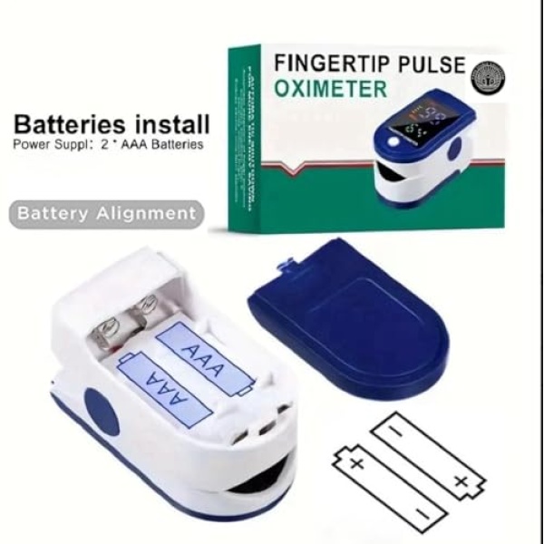 Finger Pulse Oximeter Larger Display Blood Oxygen Monitor with Batteries - Image 7