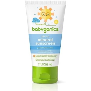 Babyganics SPF 50 Mineral-Based Baby Sunscreen Lotion, 2 Ounce