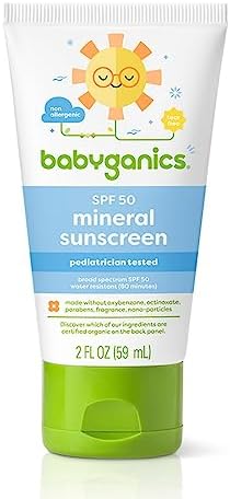 Babyganics SPF 50 Mineral-Based Baby Sunscreen Lotion, 2 Ounce