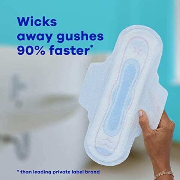 Always Ultra Thin Feminine Pads for Women, Size 1 Regular Absorbency - Image 6