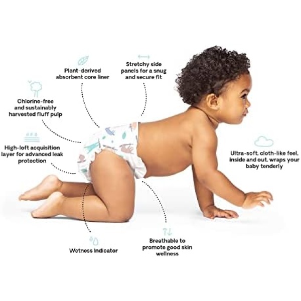 Hello Bello Premium Overnight Baby Diapers Size 3, 24 Count, Unisex, Ultra - Image 3