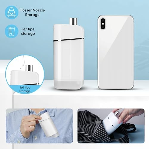 Portable Water Dental Flosser Teeth Pick Portable Cordless Oral Waterflosser - Image 6