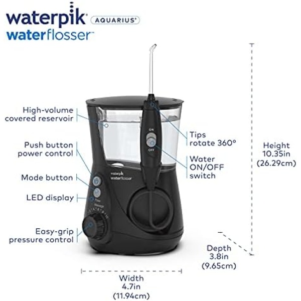 Waterpik Aquarius Water Flosser Professional For Teeth, Gums, Braces, Dental - Image 4