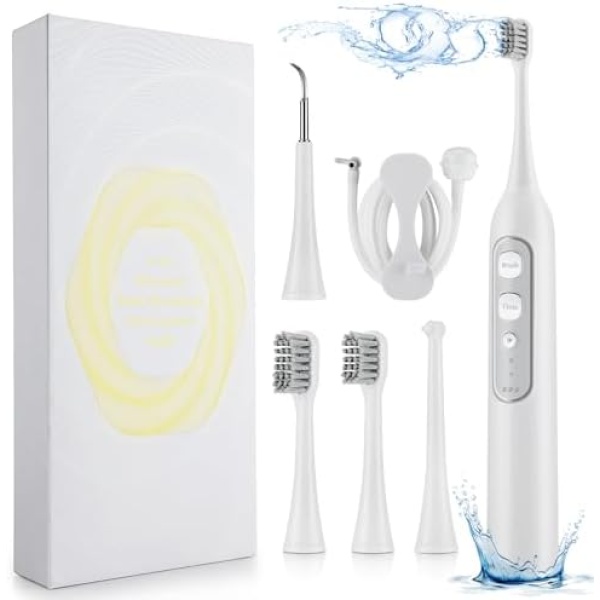 Electric Toothbrush with Water Flosser, Electric Teeth Cleaning Tool Kit with 2 - Image 9