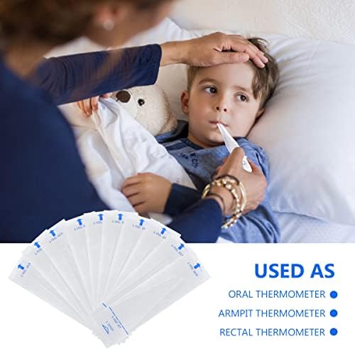 HEALLILY 200pcs Disposable Thermometer Covers Thermometers Sleeves Covers - Image 8
