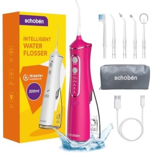 Cordless Water Flosser Teeth Cleaner, Dental Oral Irrigator Cleaning Cordless