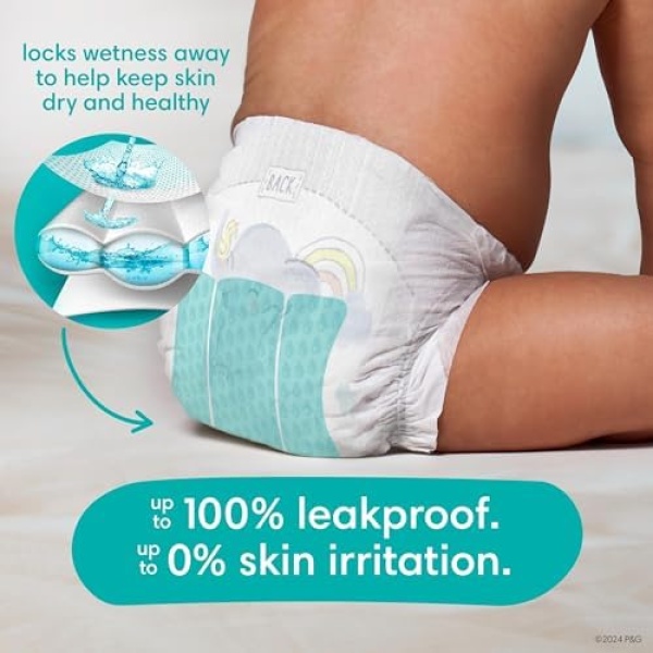 Pampers Swaddlers Diapers - Size 3, One Month Supply (168 Count), Ultra Soft - Image 2