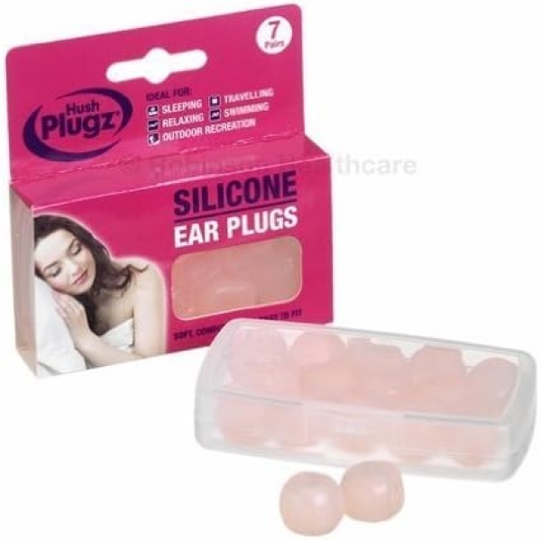 Hush 7 Pairs Plugz Silicone Earplugs - Pack of 7 - Image 2