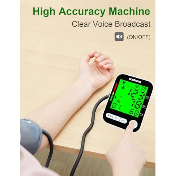 Blood Pressure Monitor, Automatic Arm Blood Pressure Monitors for Home Use, - Image 2