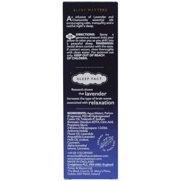 Feather & Down Sweet Dream Pillow Spray (100ml) - With Calming Lavender & - Image 4