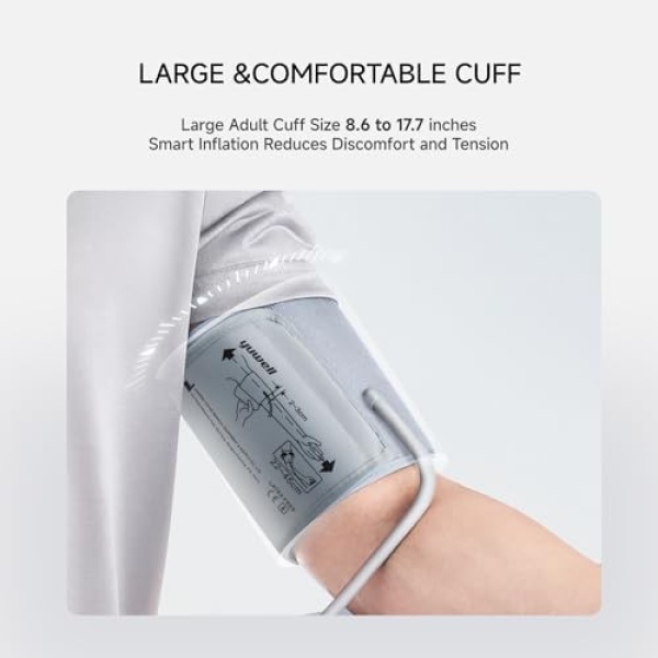 yuwell Blood Pressure Monitor, Large Upper Arm Blood Pressure Cuff - Image 2