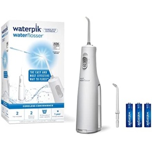 Waterpik Cordless Water Flosser, Battery Operated & Portable for Travel & Home,