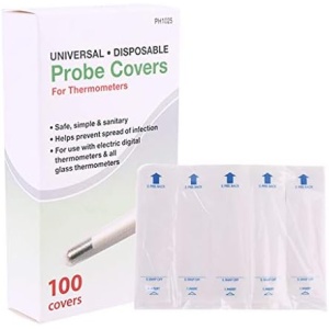 YANIYA 100Pcs Disposable Digital Thermometer Probe Covers Sleeve For Armpit
