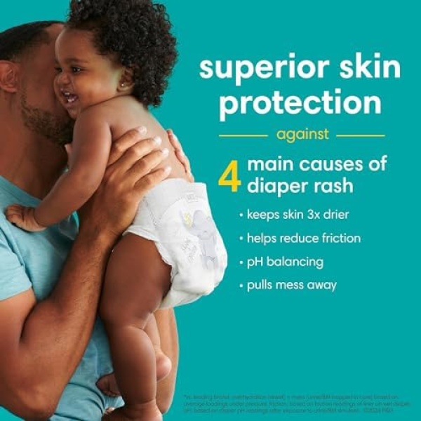 Pampers Swaddlers Diapers - Size 3, One Month Supply (168 Count), Ultra Soft - Image 4