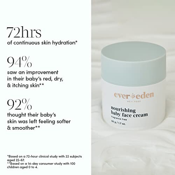 Evereden Nourishing Baby Face Cream 1.7 oz | Fragrance-Free & Non-Toxic - Image 3