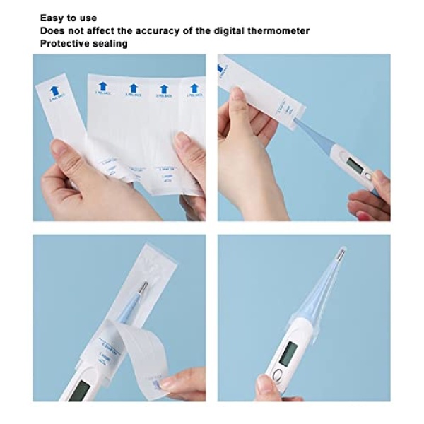 50 Pcs Digital Thermometer Probe Covers Universal Disposable Safe Hygienic Oral - Image 4