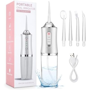 Cordless Water Flosser, Dental Oral Irrigator, Waterproof Water Flosser Teeth