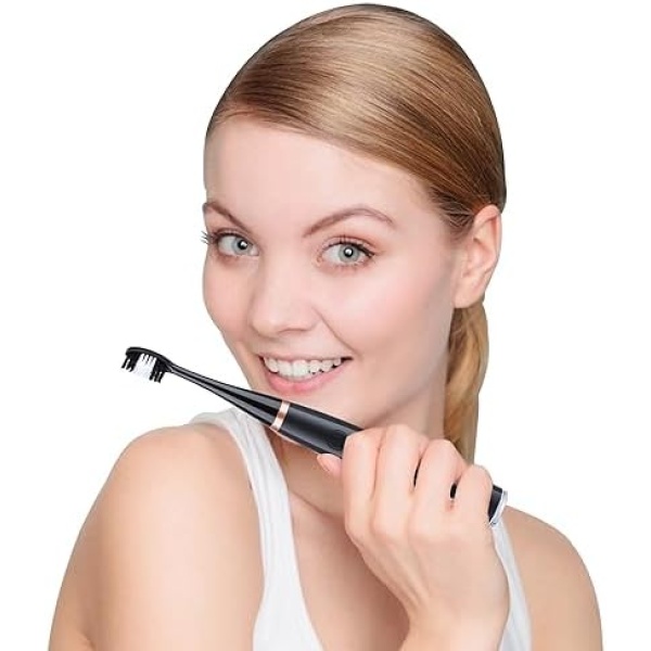 BESUNTEK IPX7 Waterproof Electric Tooth Cleaner with Mouth Mirror, Portable - Image 9