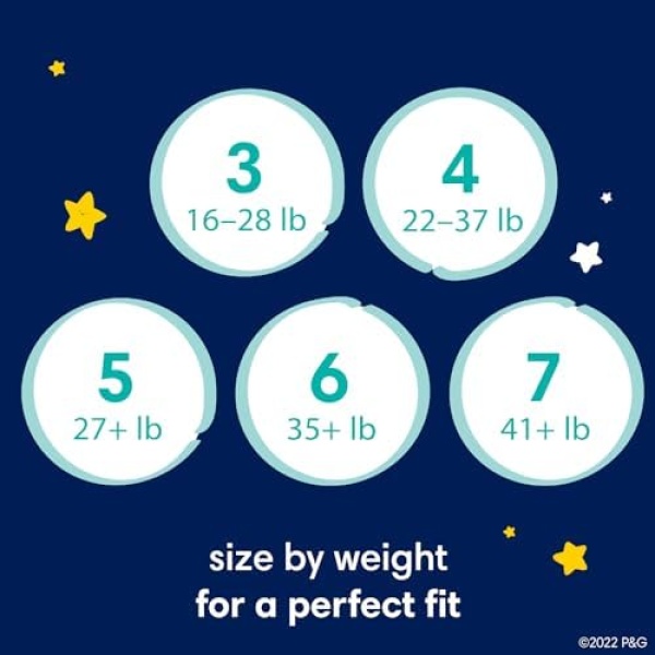 Pampers Swaddlers Overnights Diapers - Size 6, 72 Count, Disposable Baby Diapers - Image 7