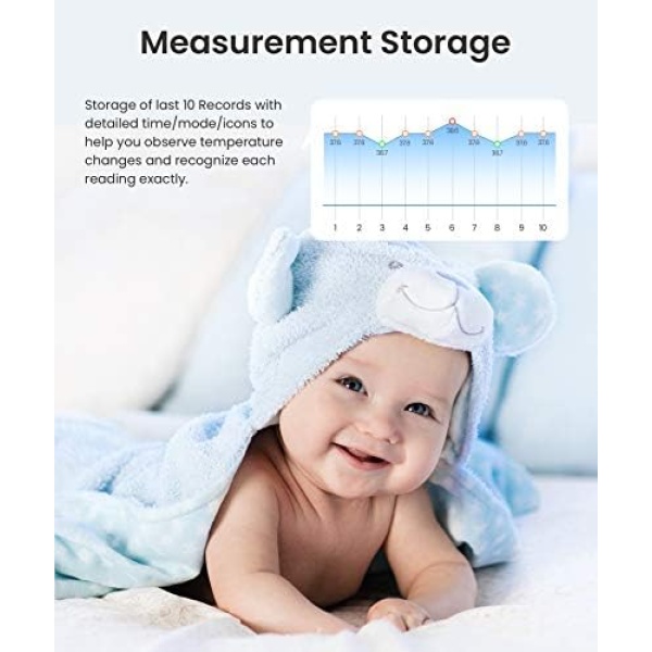 Femometer Forehead Thermometer for Adults Kids, Non Contact Infrared - Image 7