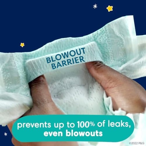 Pampers Swaddlers Overnights Diapers - Size 6, 72 Count, Disposable Baby Diapers - Image 3