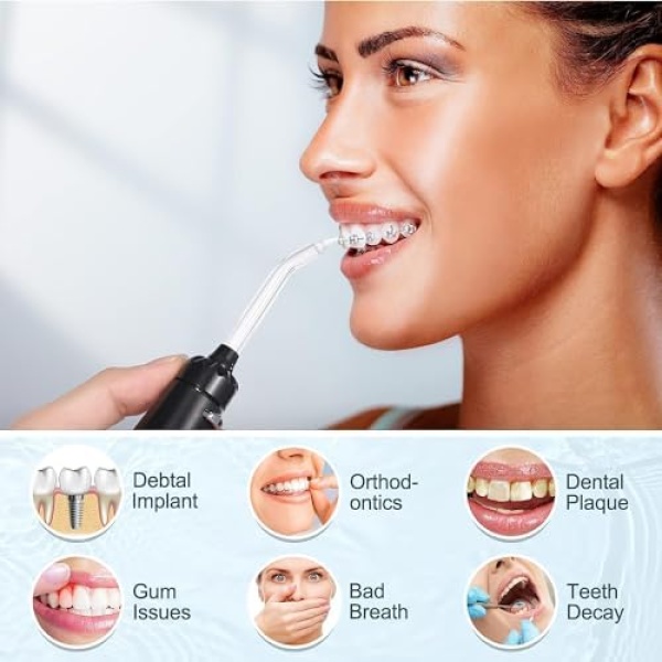 Water Flosser, Dental Water Flosser for Teeth Cleaning with 10 Pressures & 8 - Image 4