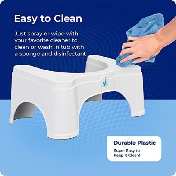 Squatty Potty Original Toilet Stool 2.0 Base 7", White, 1 Count - Image 9