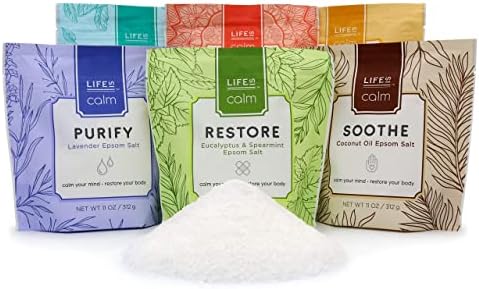 Life Is Calm Epsom Salt Spa 6-Pack l Dissolvable Therapy Formulas for Bath - Image 5