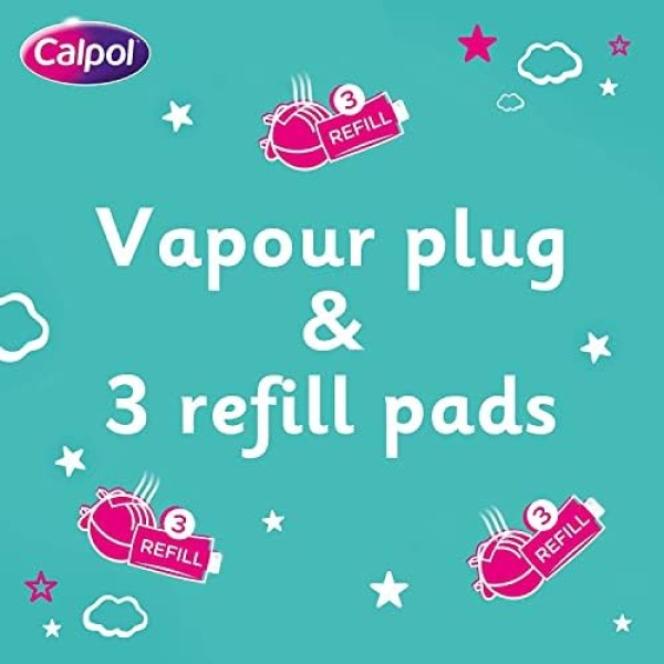 Calpol Vapour Plug Nightlight Lavender Chamomile 3+ Months (Orange Light) - Image 6