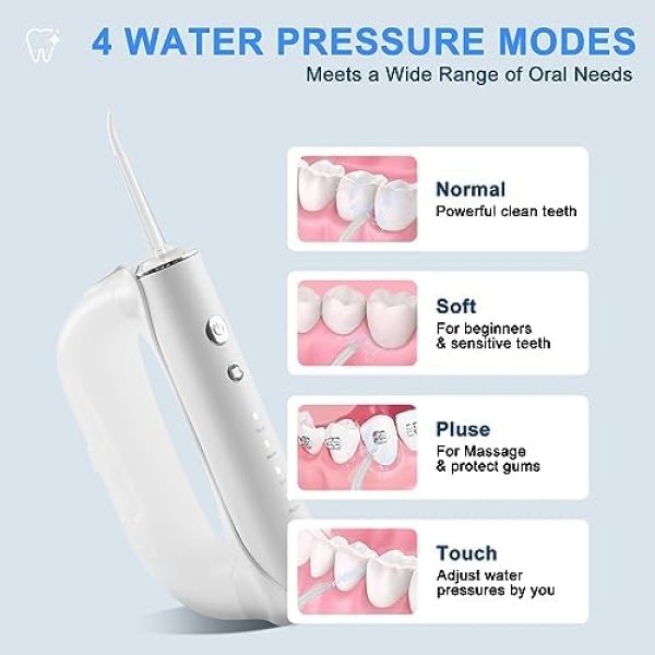 Hotodeal Water Dental Flosser with Electric Toothbrush,Portable Cordless - Image 3